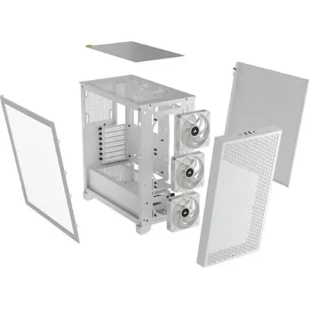 Corsair 3000D RGB Airflow Tempered Glass White – 2. kép