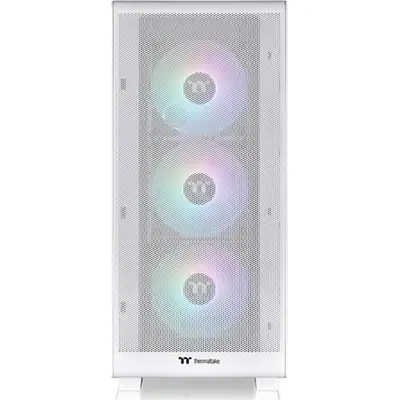 Thermaltake S250 TG ARGB Snow táp nélküli ablakos Mid Tower számítógépház fehér – 2. kép
