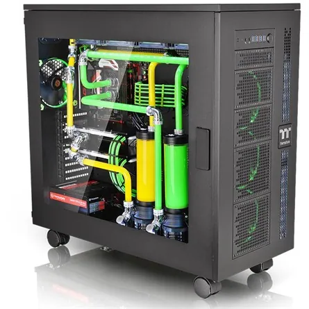 Thermaltake Core W100 táp nélküli ablakos Full Tower számítógépház fekete (Sérült csomagolás!) – 3. kép