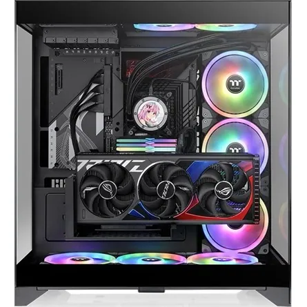 Thermaltake CTE E550 TG Black táp nélküli ablakos Mid Tower számítógépház fekete – 2. kép