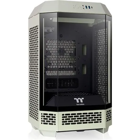 Thermaltake The Tower 250 Matcha Green táp nélküli ablakos Mini-ITX számítógépház zöld