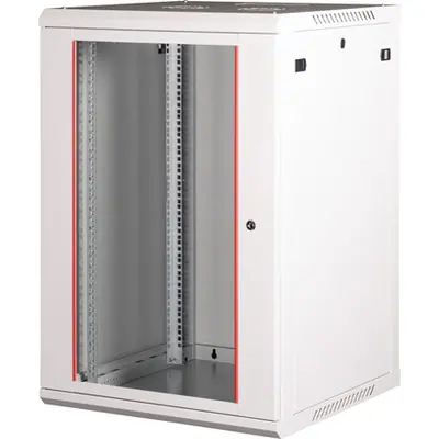 Lande PROlineB 600x600 lapraszerelt 18U 19" fali rack szekrény szürke