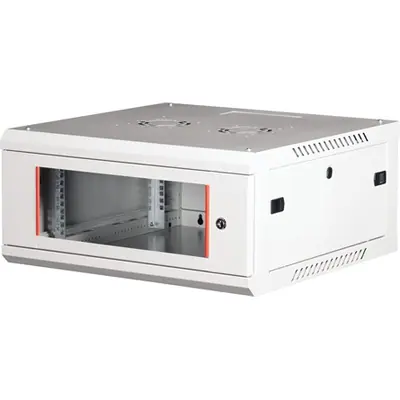 Lande PROlineB 600x600 lapraszerelt 4U 19" fali rack szekrény szürke