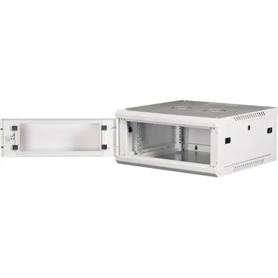 Lande PROlineB 600x600 lapraszerelt 4U 19" fali rack szekrény szürke – 2. kép