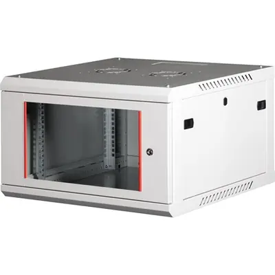 Lande PROlineB 600x600 lapraszerelt 6U 19" fali rack szekrény szürke