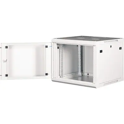 Lande PROlineB 600x600 lapraszerelt 9U 19" fali rack szekrény szürke – 2. kép