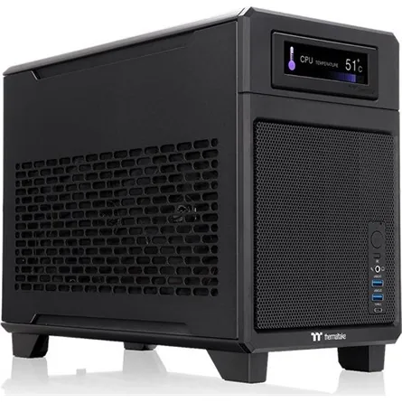 Thermaltake TR100 táp nélküli Mini-ITX számítógépház fekete – 6. kép