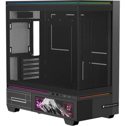 Thermalright TL-M10 Vision táp nélküli MT Mini Tower számítógépház fekete – 2. kép