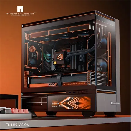 Thermalright TL-M10 Vision táp nélküli MT Mini Tower számítógépház fekete – 6. kép