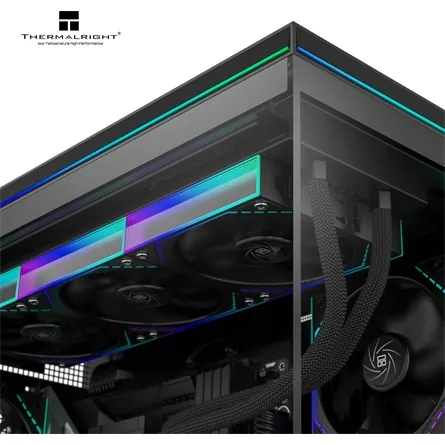 Thermalright TL-M10 Vision táp nélküli MT Mini Tower számítógépház fekete – 7. kép