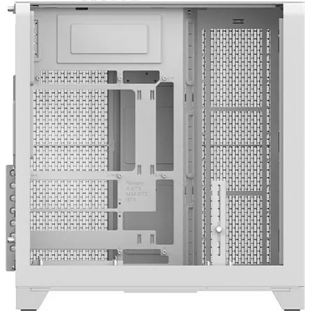 Thermaltake View 390 Air Snow táp nélküli ablakos Mid Tower számítógépház fehér – 5. kép