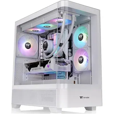 Thermaltake View 290 TG ARGB táp nélküli ablakos Mid Tower számítógépház fehér – 2. kép
