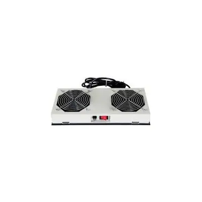 Lande 2 ventilátoros rackbe szerelhető ventilátor egység szürke