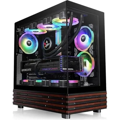 Thermaltake View 270 Plus WS ARGB táp nélküli ablakos Mid Tower számítógépház fekete – 2. kép