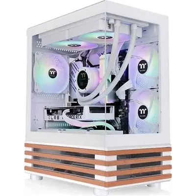 Thermaltake View 170 WS ARGB Snow táp nélküli ablakos MT Mini Tower számítógépház fehér – 2. kép