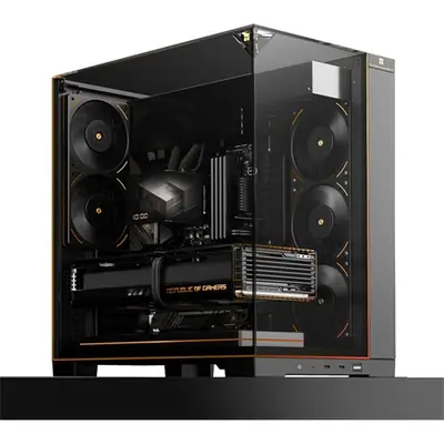 Thermalright A70 ARGB táp nélküli ablakos Mid Tower számítógépház fekete