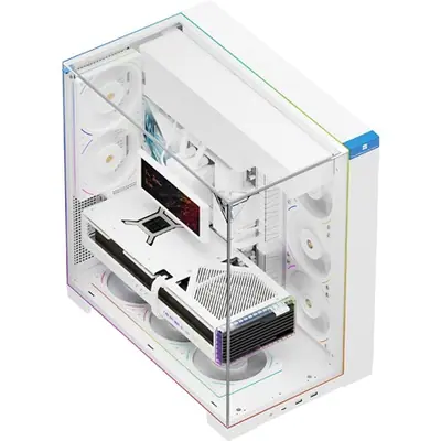 Thermalright A70 ARGB White táp nélküli ablakos Mid Tower számítógépház fehér – 2. kép