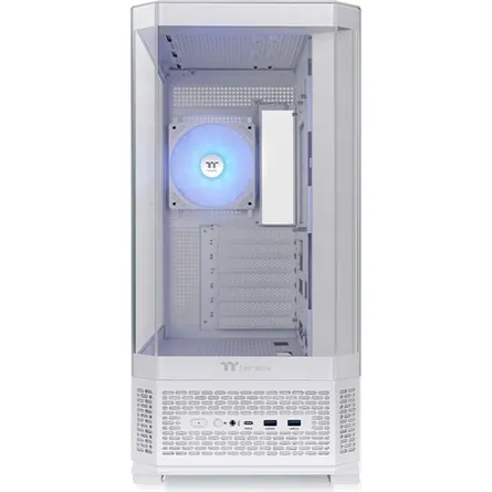 Thermaltake View 370 TG ARGB Snow táp nélküli ablakos Mid Tower számítógépház fehér – 3. kép