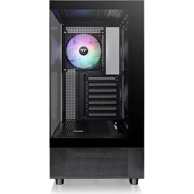 Thermaltake View 270 Plus TG ARGB táp nélküli ablakos Mid Tower számítógépház fekete – 2. kép