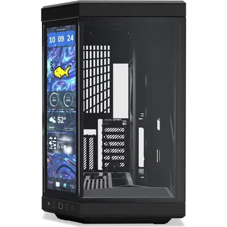 HYTE Y70 Touch Infinite táp nélküli ablakos Mid Tower számítógépház fekete (Bontott!) – 2. kép