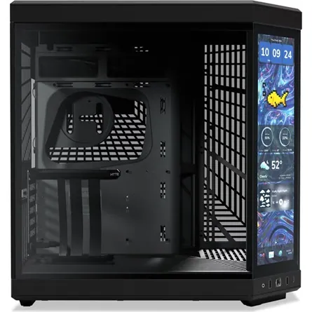 HYTE Y70 Touch Infinite táp nélküli ablakos Mid Tower számítógépház fekete (Bontott!) – 3. kép