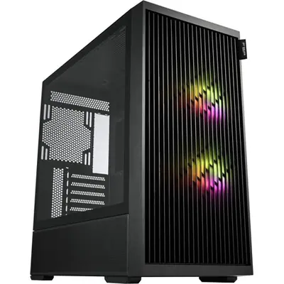 FSP M330 ARGB táp nélküli ablakos Mid Tower számítógépház fekete