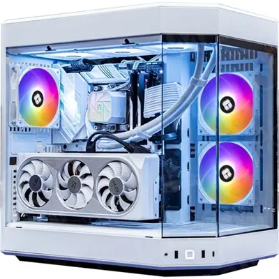 JTC Ryzen 7 9800X3D Mid Tower gamer számítógép fehér