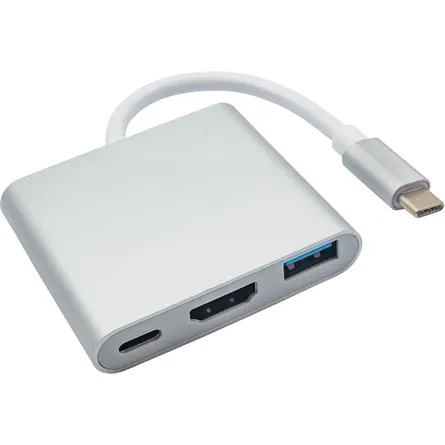 Akyga AK-AD-57 USB type C/USB 3.0/USB type C/HDMI Hub