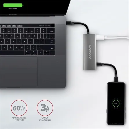 AXAGON HMC-5G2 SuperSpeed USB-C 10 Gbps SpeedSter 5H hub – 5. kép