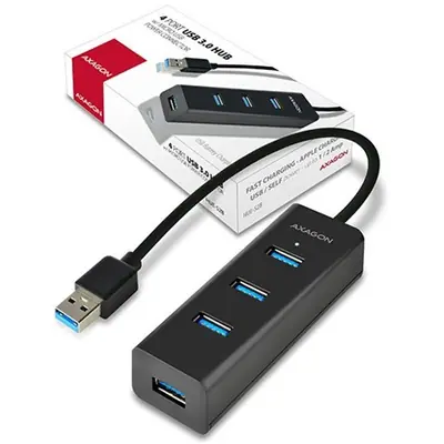 AXAGON HUE-S2B USB3.0 Charging Hub Black – 2. kép