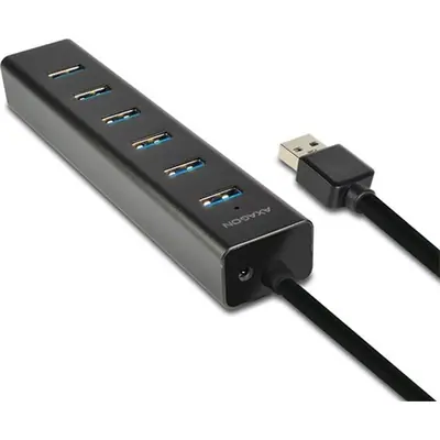 AXAGON HUE-SA7BP USB3.0 Charging Hub Black – 2. kép