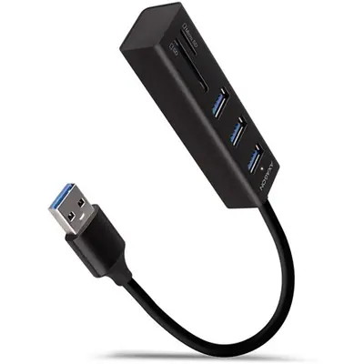 AXAGON HMA-CR3A USB3.2 multiport Hub 3-port + SD/microSD metal
