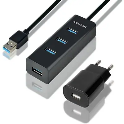 AXAGON HUE-S2BP USB3.0 Charging Hub Black