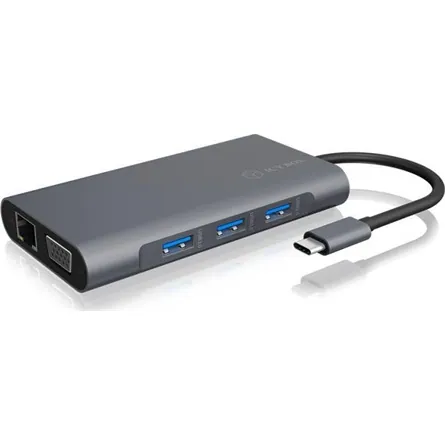 Raidsonic ICY BOX 10-in-1 10-port 100W USB-C dokkoló ezüst – 8. kép