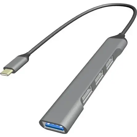 Gembird 4-portos USB-C - USB 3.0 hub szürke – 3. kép