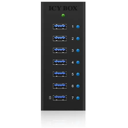 Raidsonic ICY BOX 7 portos USB3.0 HUB táppal – 3. kép