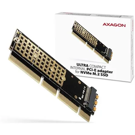 AXAGON PCEM2-1U PCIE NVME M.2 x16/x8/x4 M-Key slot adapter – 3. kép