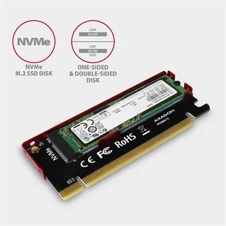 AXAGON PCEM2-S PCIE NVME M.2 Adapter – 2. kép