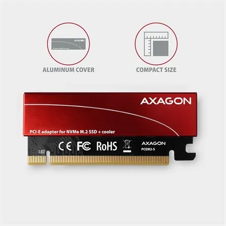 AXAGON PCEM2-S PCIE NVME M.2 Adapter – 3. kép