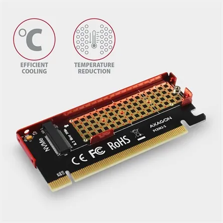 AXAGON PCEM2-S PCIE NVME M.2 Adapter – 4. kép