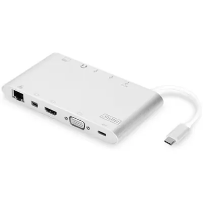Digitus 11in1 Universal Docking Station Silver