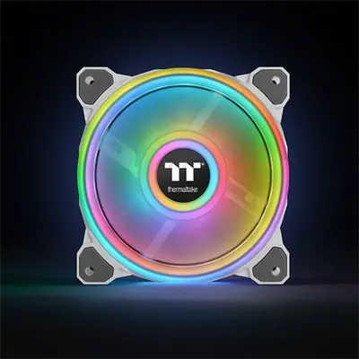 Thermaltake Riing Quad 14 RGB Radiator Fan TT Premium Edition 3 Fan Pack radiátor hűtő fehér – 2. kép