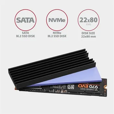 AXAGON CLR-M2L6 Heatsink for M.2 SSD – 2. kép