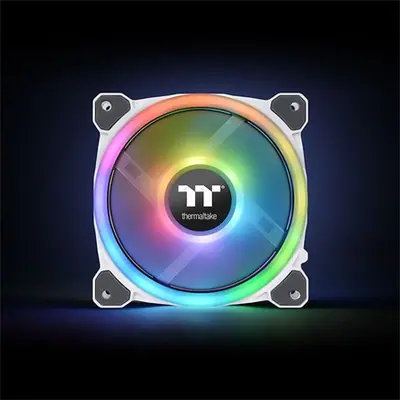 Thermaltake Riing Trio 12 RGB Radiator Fan TT Premium Edition (3-Fan Pack) rendszerhűtő ventilátor fehér – 2. kép