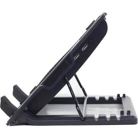 Gembird NBS-1F17T-01 notebook hűtőpad / állvány fekete – 3. kép
