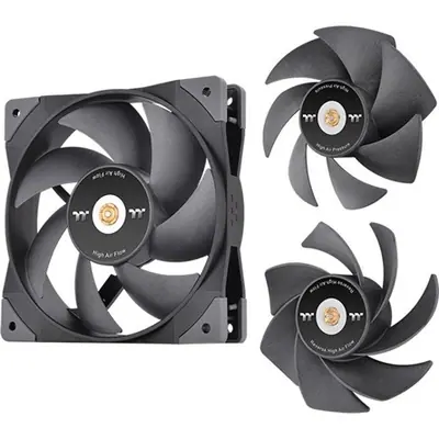 Thermaltake SWAFAN GT12 TT Premium Edition rendszerhűtő ventilátor fekete – 2. kép