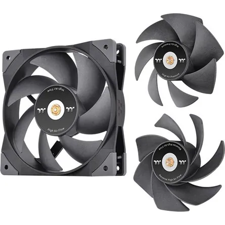 Thermaltake SWAFAN GT12 TT Premium Edition rendszerhűtő ventilátor fekete – 2. kép