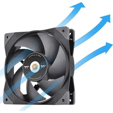 Thermaltake SWAFAN GT12 TT Premium Edition rendszerhűtő ventilátor fekete – 3. kép