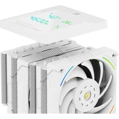 Thermalright Phantom Spirit 120 Digital Snow processzor hűtő fehér – 2. kép