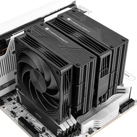 Thermalright Frost Tower 140 BLACK processzor hűtő fekete – 5. kép